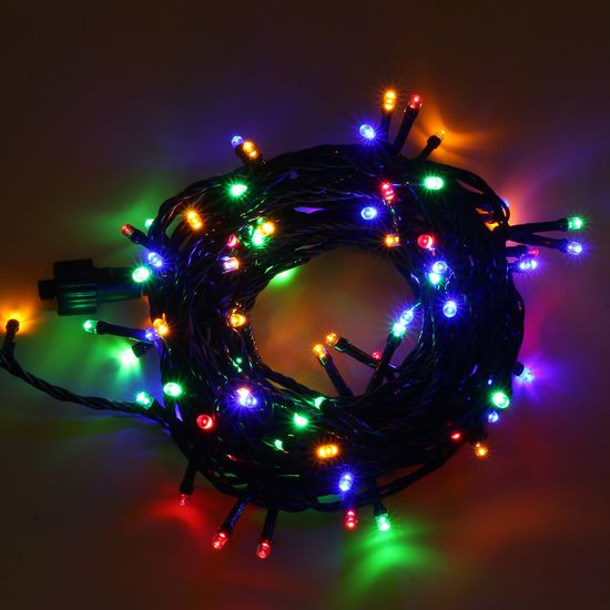 은하수 100구 녹색선 LED 지니전구 점멸 10M (3color)