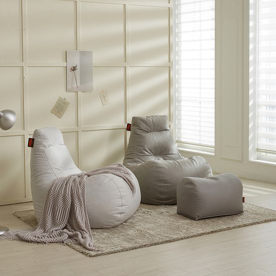 보니타 초대형 티아라 BF501 비건레더 빈백+풋스툴