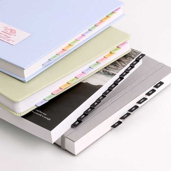 365일 달력 날짜 인덱스 스티커 세트