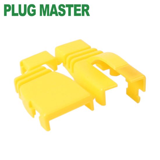 파손방지 RJ-45 조립형 통부트(6코어/옐로우/100개)
