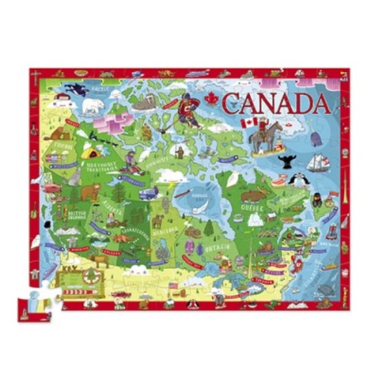 Discover Canada Learn Play Puzzle 캐나다 아동 퍼즐