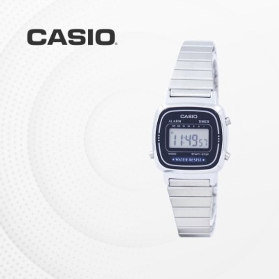카시오 빈티지 메탈 전자 여성 손목시계 LA670WA-2