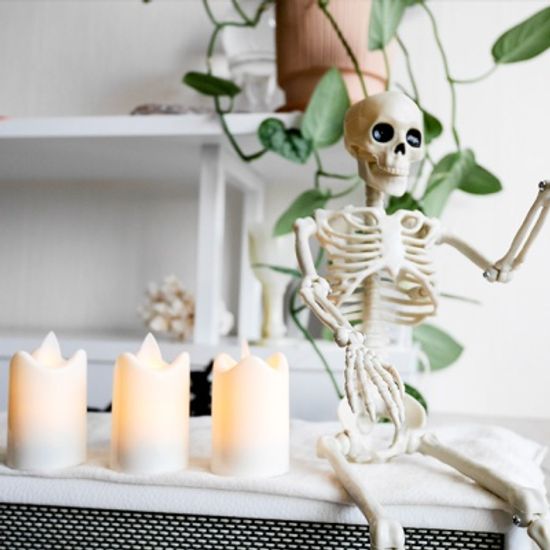 할로윈 해골 모형 LED캔들 세트