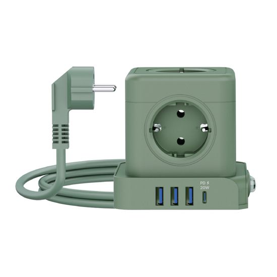 [에코너] MT04 큐브 멀티탭 전선형 1.8m/5구/C타입