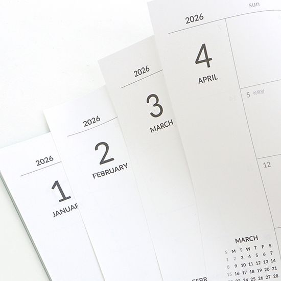 2026 기본 A5 먼슬리 스케줄러 (스프링)