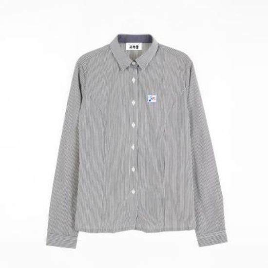 스트라이프 블라우스 (송파문정) 교복셔츠 교복 학생