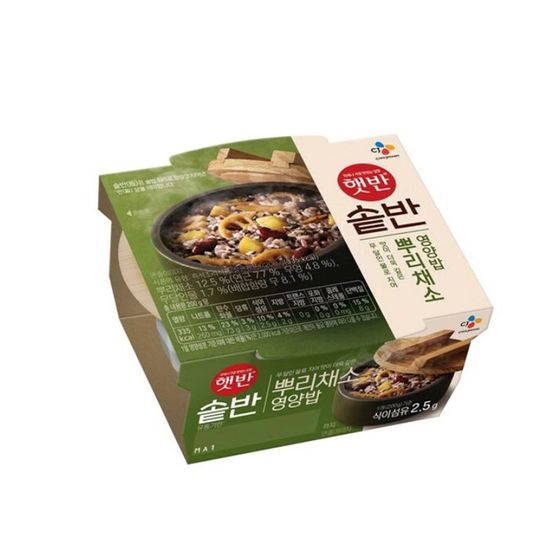 CJ 햇반 솥반 뿌리채소영양밥 200g x 8 즉석밥