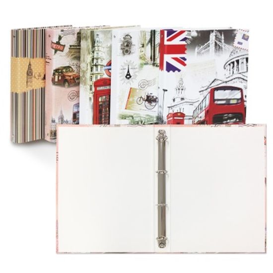 디자인바인더 4공링 합지화일 O링 바인더 클리어화일