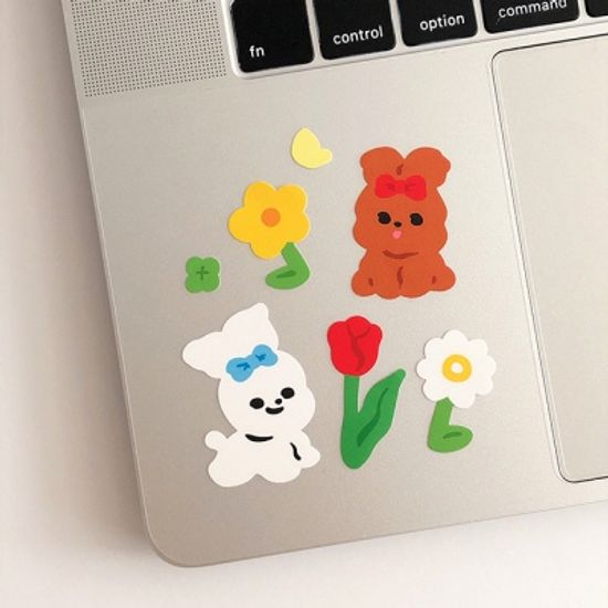 댕댕이 봄나들이 리무버 스티커