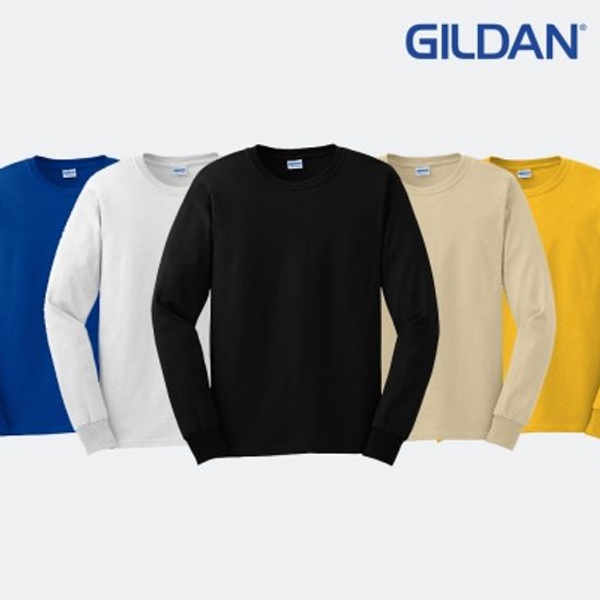 길단 2400 USA핏 무지티 긴팔티