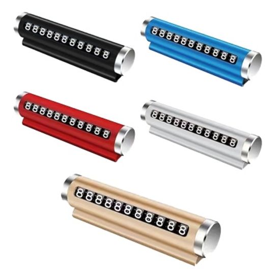 심플 주차 번호판 회전식 번호 합금 차량용 연락처