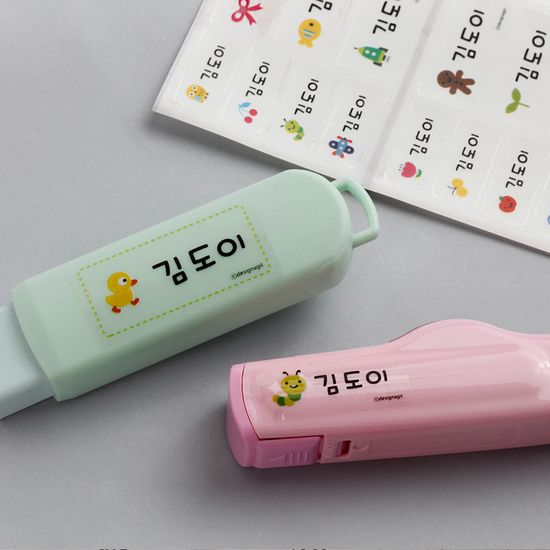 방수네임스티커쪼꼬미투명 사이즈혼합