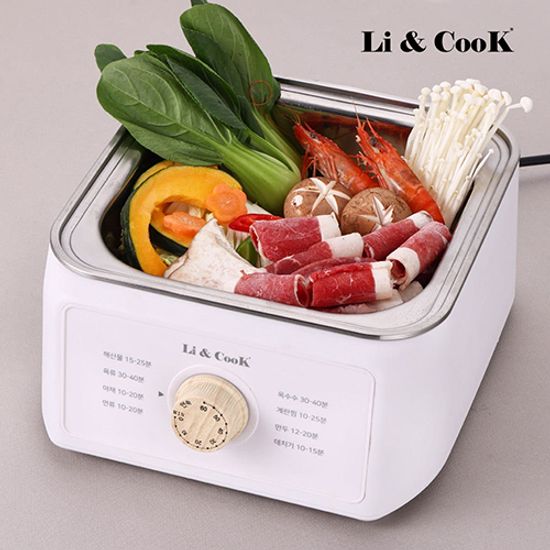 리앤쿡 노르딕2단 스텐304 찜기 멀티쿠커 LCYB-SM928H
