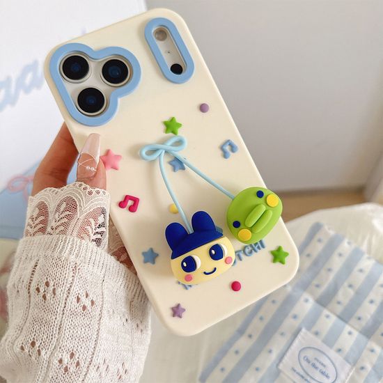 아이폰 17 16 15 14 커플 캐릭터 리본 데코덴 케이스