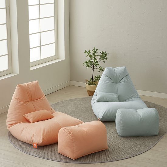 [특가]보니타빈백 대형 파우치 SP202 스웨이드 소파