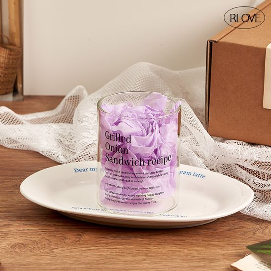 블루솔트 감성 유리머그+접시 선물세트 (+엽서,박스)