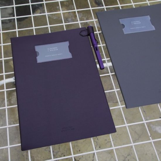 A4 L홀더 엘자파일 가죽 문서 서류보관철