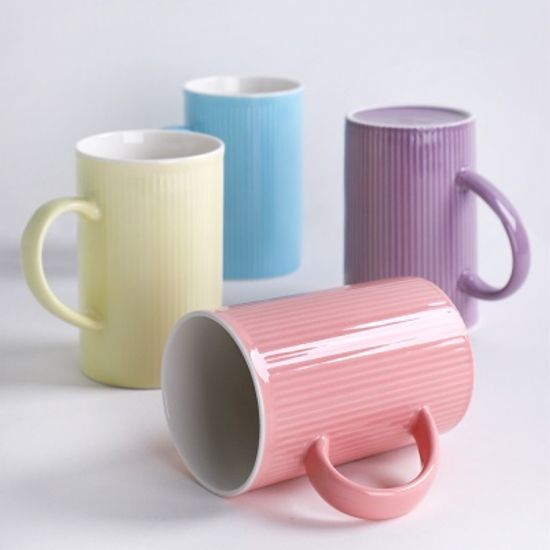 파스텔 스트라이프 빅머그, 머그컵 450ml 4color