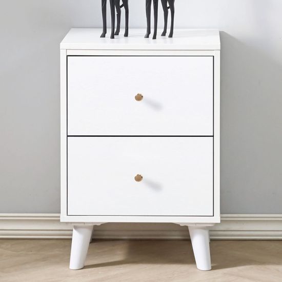 올슨 침실 선반 수납 미니 낮은 침대 협탁 (착불)