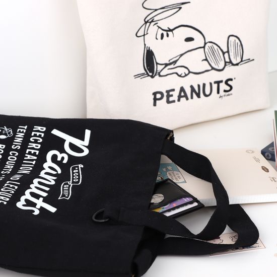 피너츠 75주년 빈티지 메신져 에코백 (2 option)