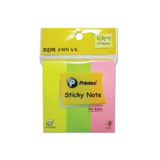 혼합형메모지 A020 형광노랑연두핑크mix 122363