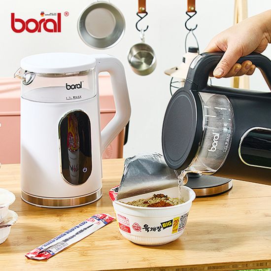 보랄 BIG LCD 디지털 이중 글래스 1.7L주전자 BR-602D