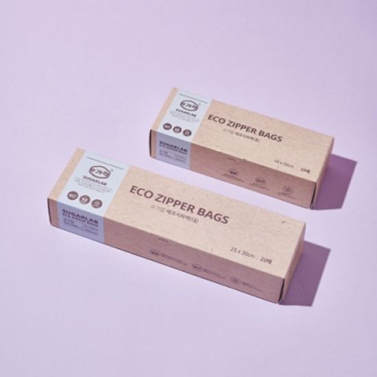 슈가랩 에코 지퍼백 대/중 위생비닐 봉투