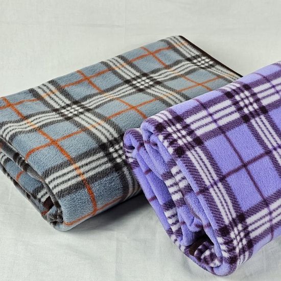 20000 체크왕담요(SP)-그레이