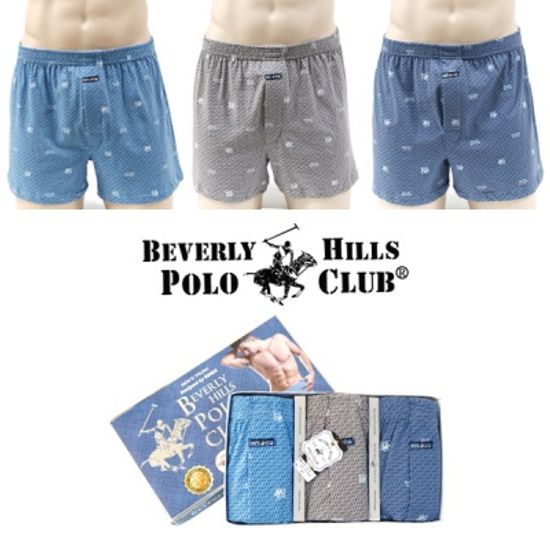 [비버리힐즈폴로클럽]순면 패턴 남트렁크 BPD-0186