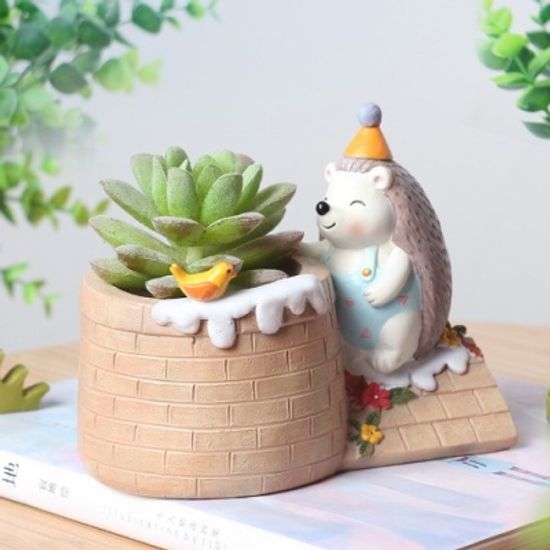 ROOGO 다육이 화분 고슴도치의 겨울이야기 굴뚝청소