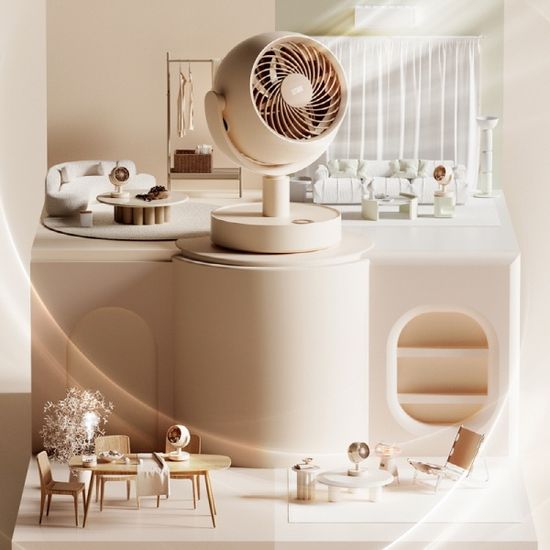 [소싱] 에어플레인 무소음 써큘레이터 무선 선풍기