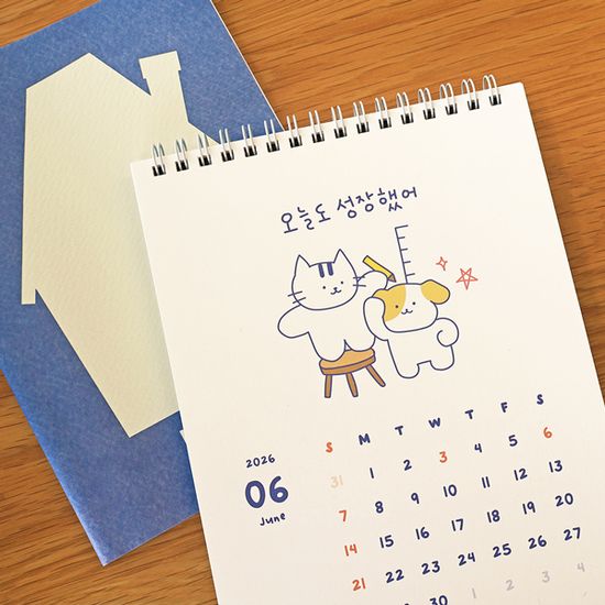 오첵 2026년 15개월 탁상달력 슬기로운 갓생라이프