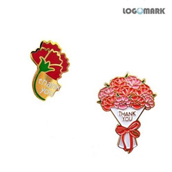 카네이션 뱃지 2종(카네이션 브로치)