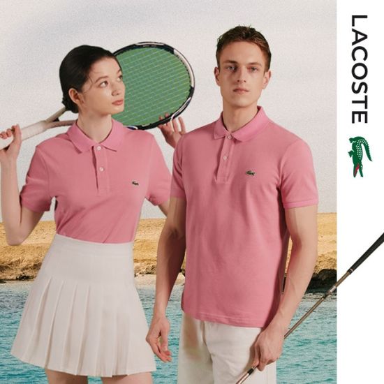 [라코스테] 남여공용 슬림핏 폴로 반팔 카라티