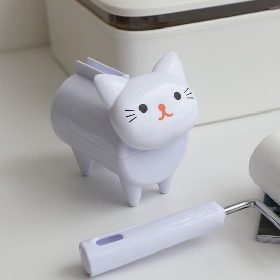 화이트 고양이 돌돌이 테이프클리너