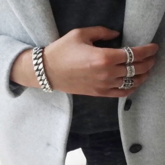 모던 925실버 은팔찌 부모님생신 아들 딸 선물