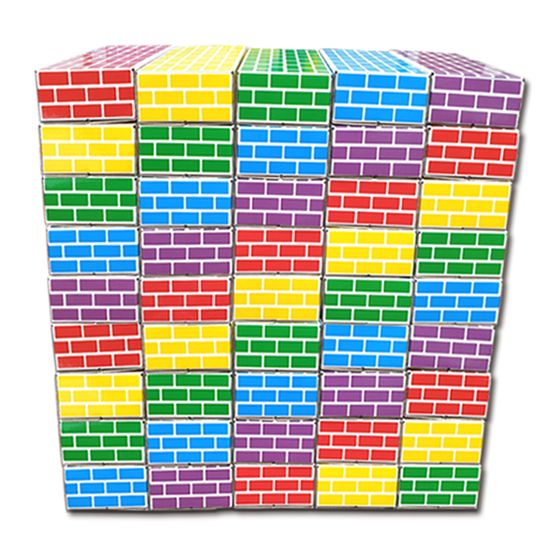 컬러 종이벽돌 50pcs