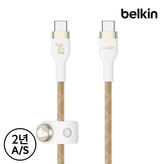 벨킨 스타 미키 C to C 고속 충전 케이블 CAB011WG