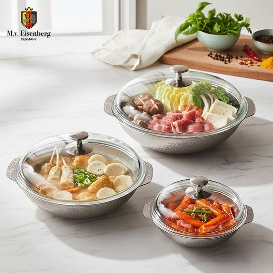아이젠베르그 무연마 스키야키 스텐 전골냄비 모음전