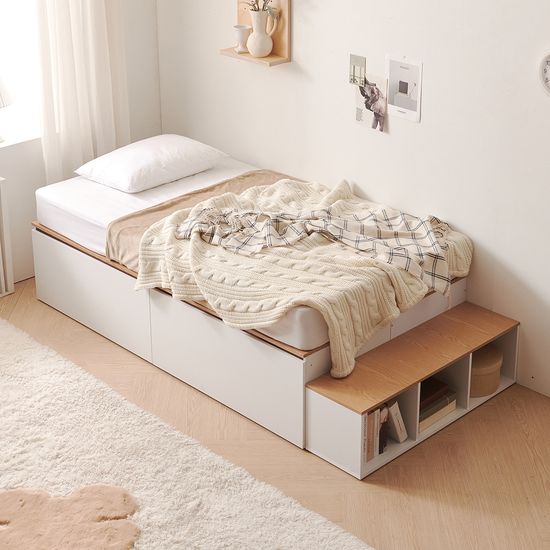 블록 수납침대 서랍 슈퍼싱글 침대 프레임 SS (착불)