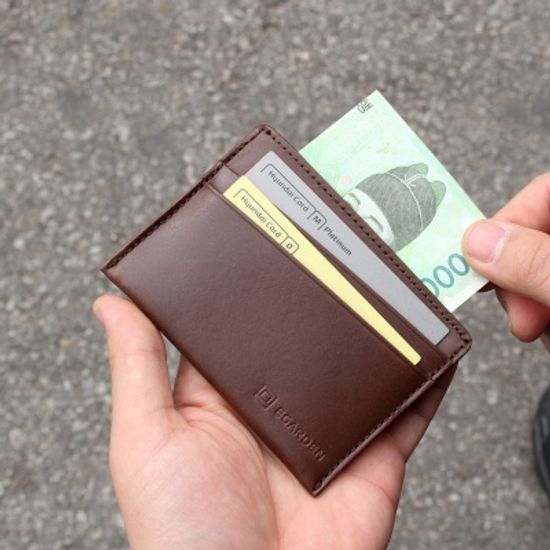 에가든 슬림룩 카드지갑  브라운