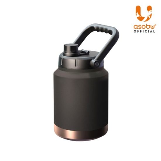 아소부 스텐진공아웃도어 마이티 워터저그2L 블랙코퍼