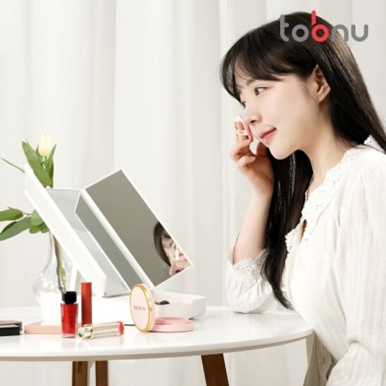 투비뉴 메이크업 화장 접이식 수납 LED거울 TO-MDL01