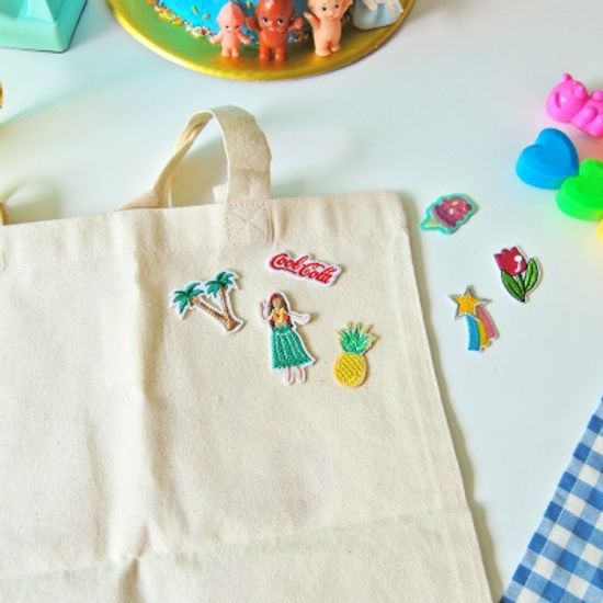 썸머 자수 패치 와펜