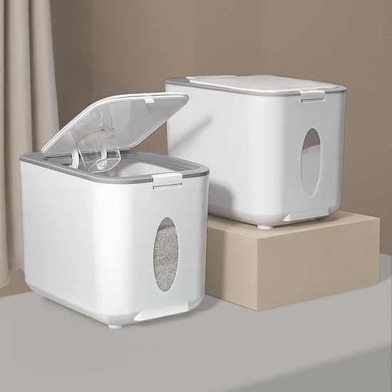 레토 원터치 쌀통 14kg 밀폐 쌀보관통 보관함 LAC-R01