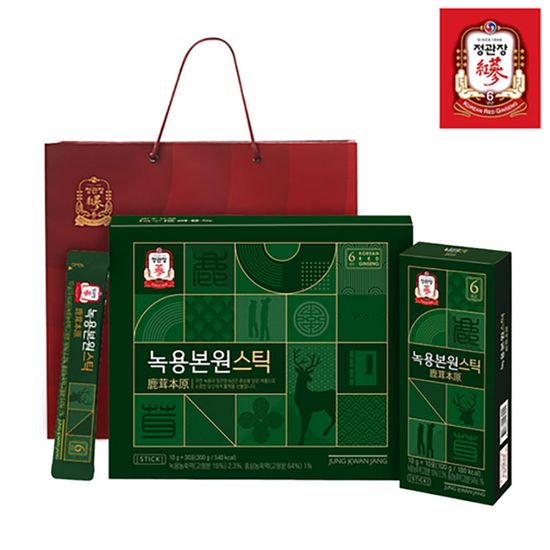 [정관장] 녹용본원스틱 10g X 30포 +쇼핑백 증정