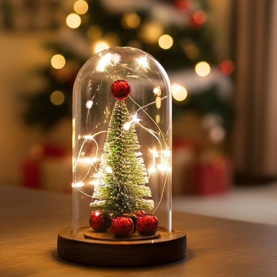 크리스마스 트리 유리돔 무드등 LML-TD01