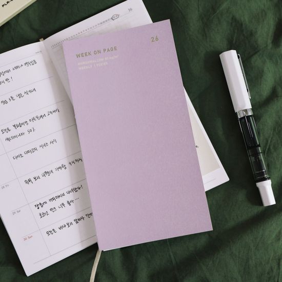 오첵 2026 날짜형 위크온페이지 위클리 다이어리