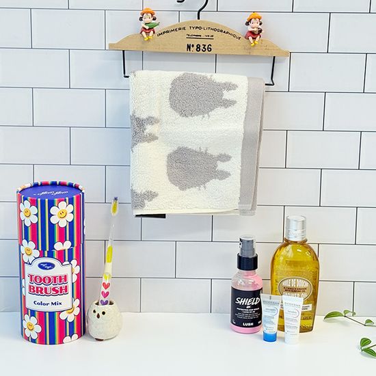 이웃집 토토로 실루엣 핸드 타월