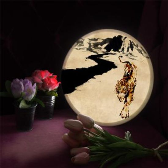 nd754-LED액자25R_용맹한호랑이수묵화_LED사인